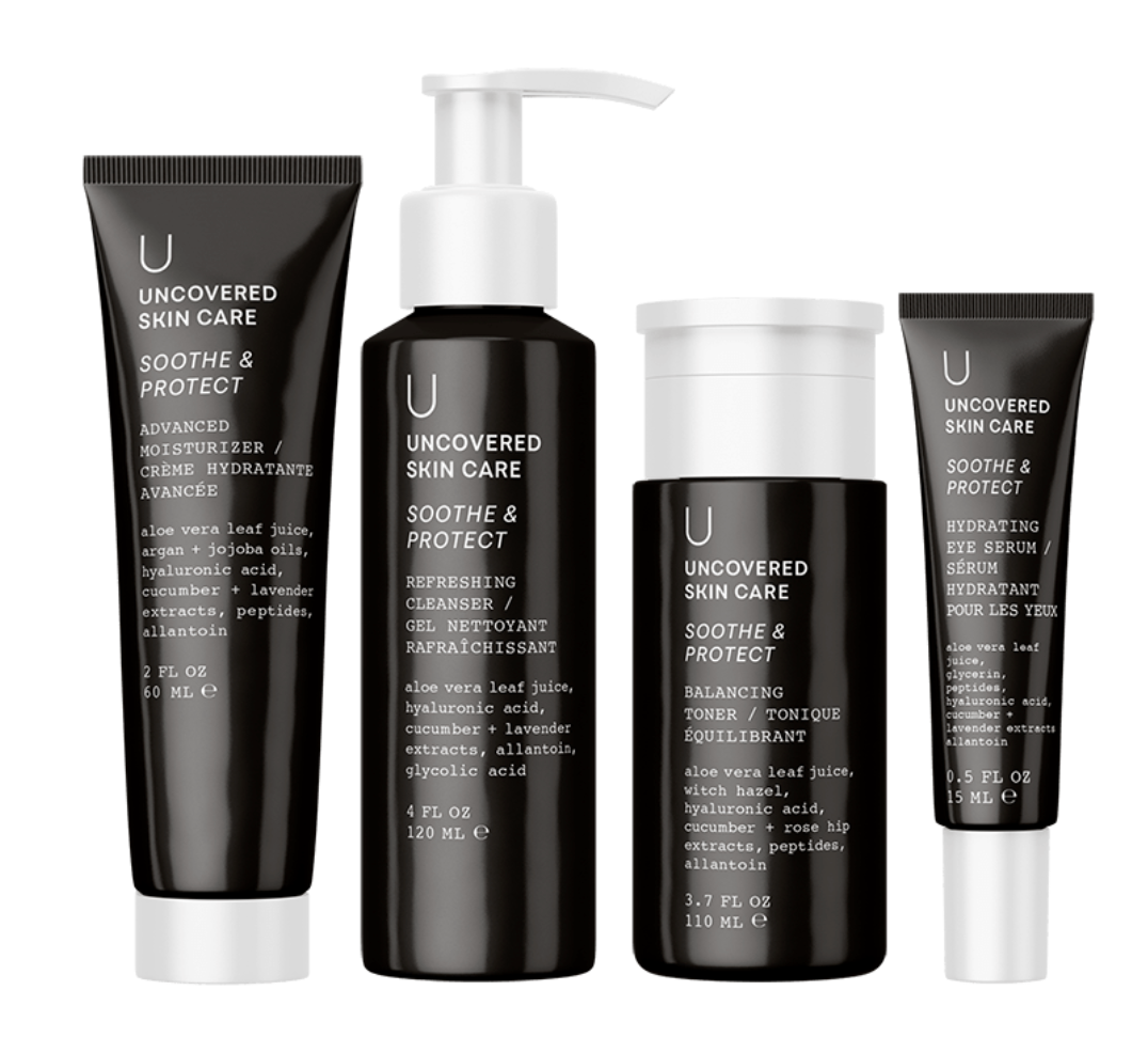 Uncovered Skin Care Soothe & Protect - Daily Skin Essentials Kit