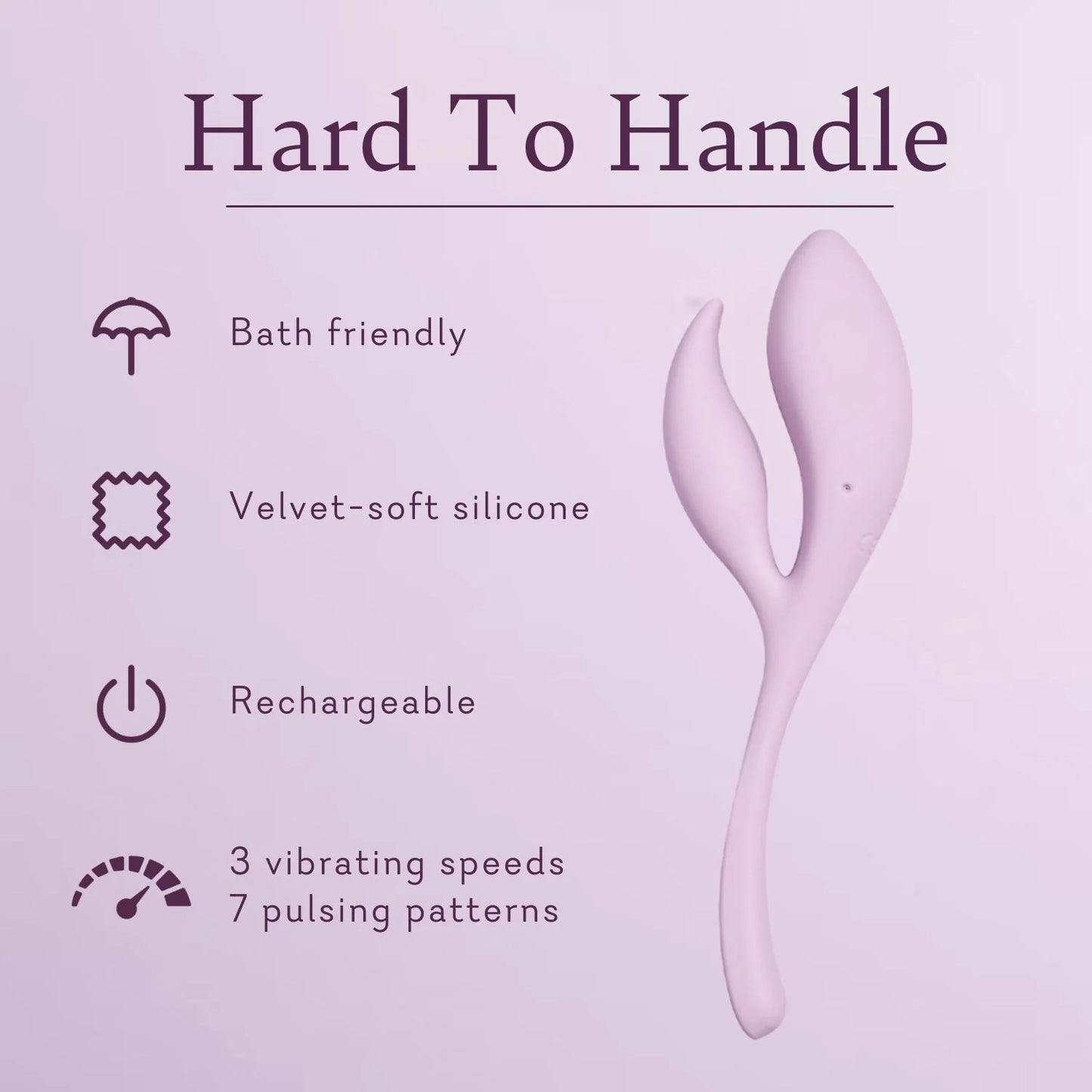 Hard to Handle FLEXIBLE DUAL ACTION VIBRATOR