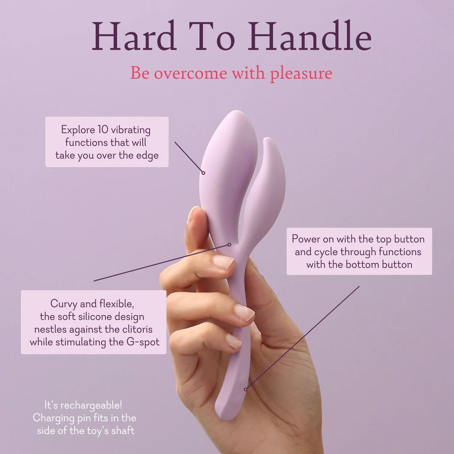 Hard to Handle FLEXIBLE DUAL ACTION VIBRATOR