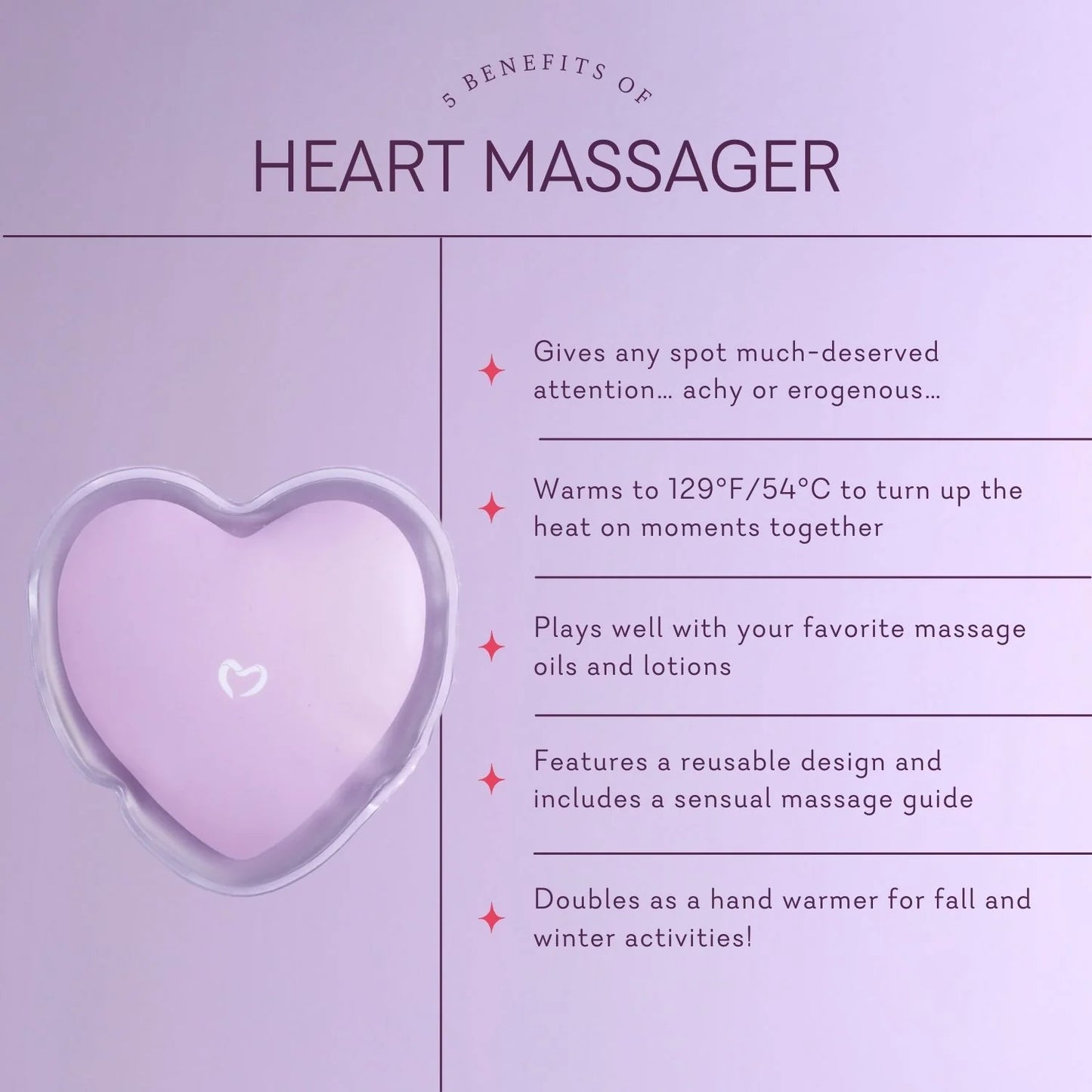 Heart Massager Heat Pack (Hot compress for massages)