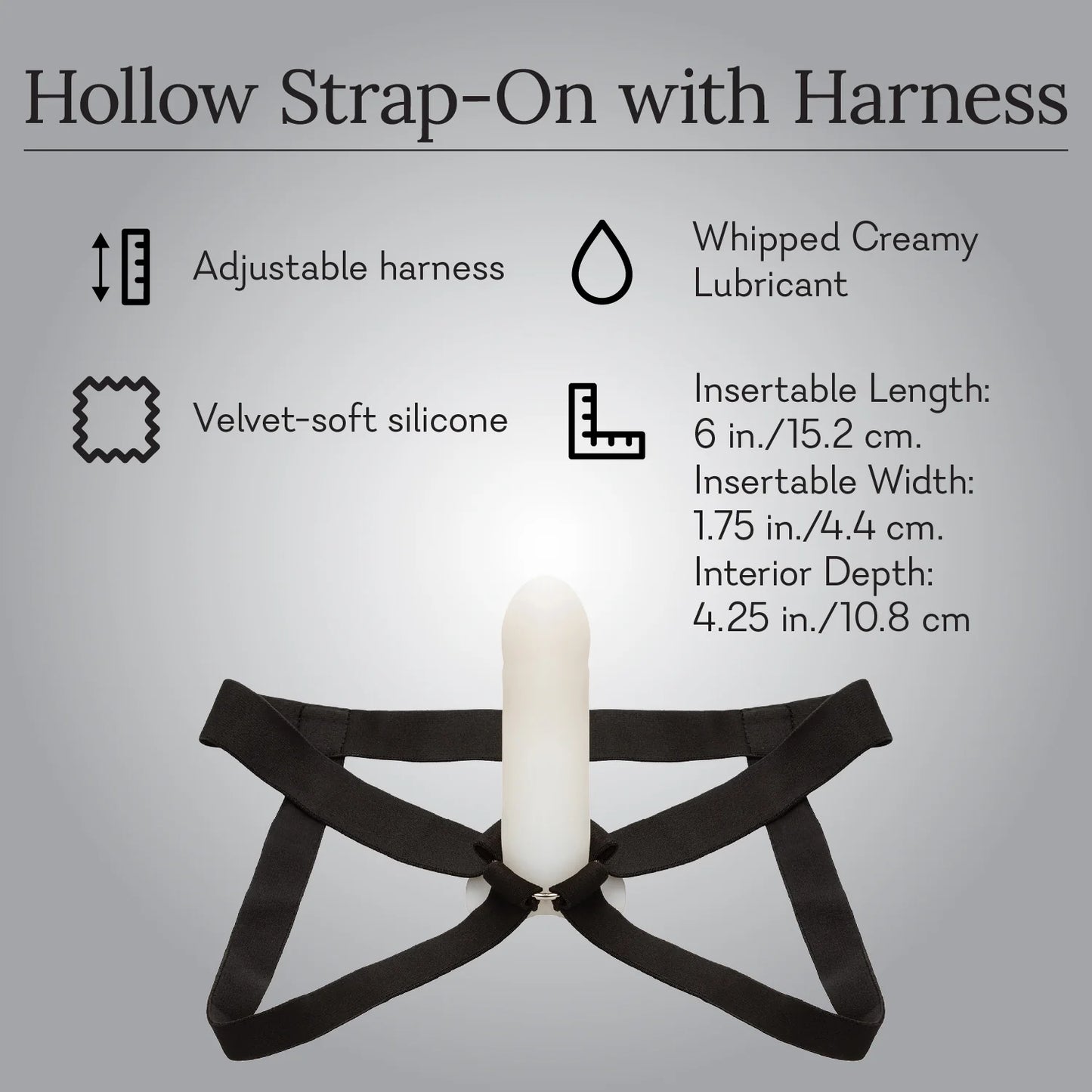 Hollow Strap-On With Harnesscopy