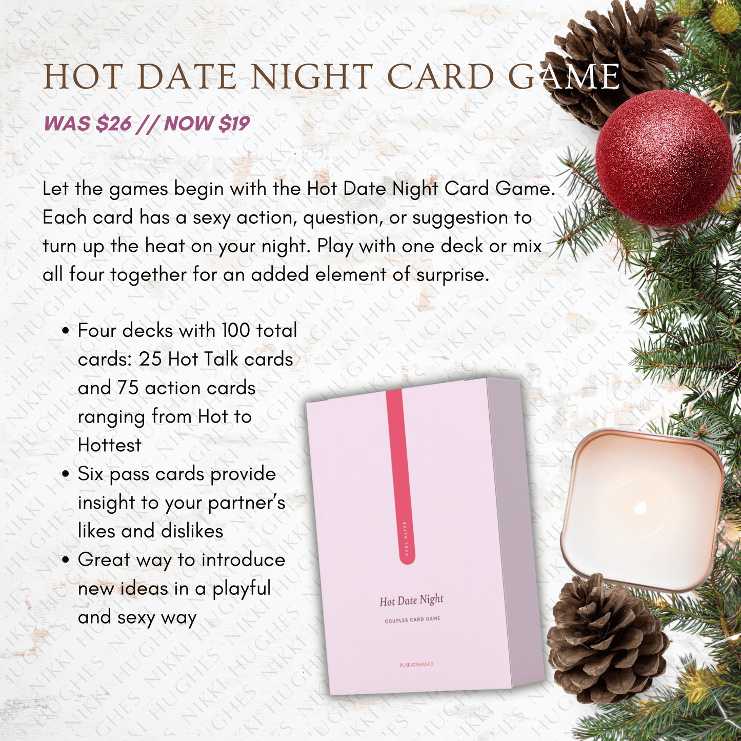 FLASH SALE - Hot Date Night Card (Couples Card Game)