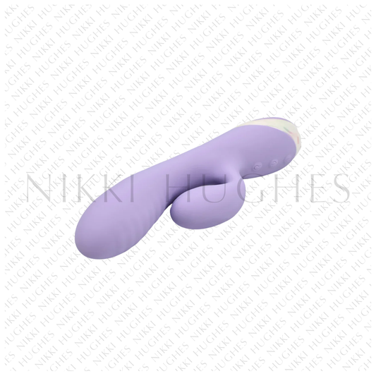 Bunny Blow Up Inflatable Rechargeable Dual Stimulating Rabbit Style Silicone Vibrator