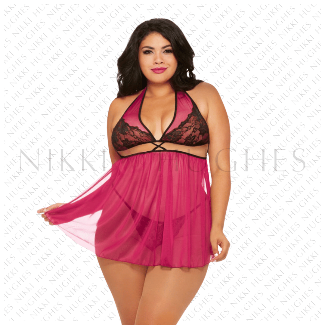 Strappy Shear Babydoll OS