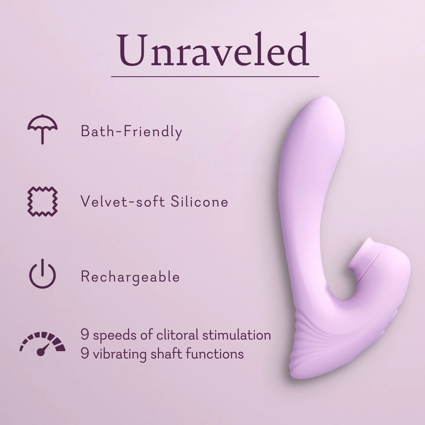 Unraveled (dual action vibrator with stimulator)