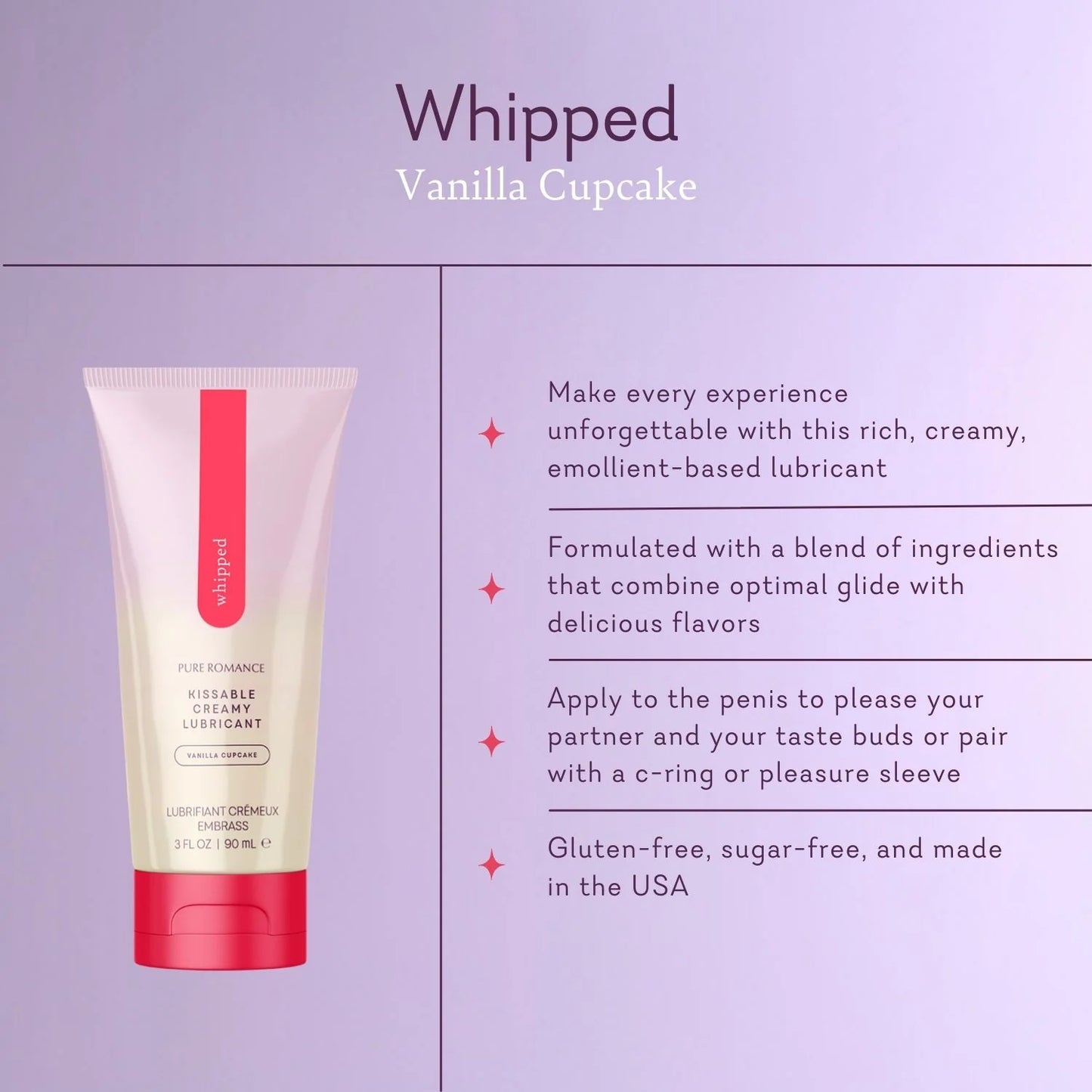 Whipped - Creamy Lubricant Vanilla Cupcake