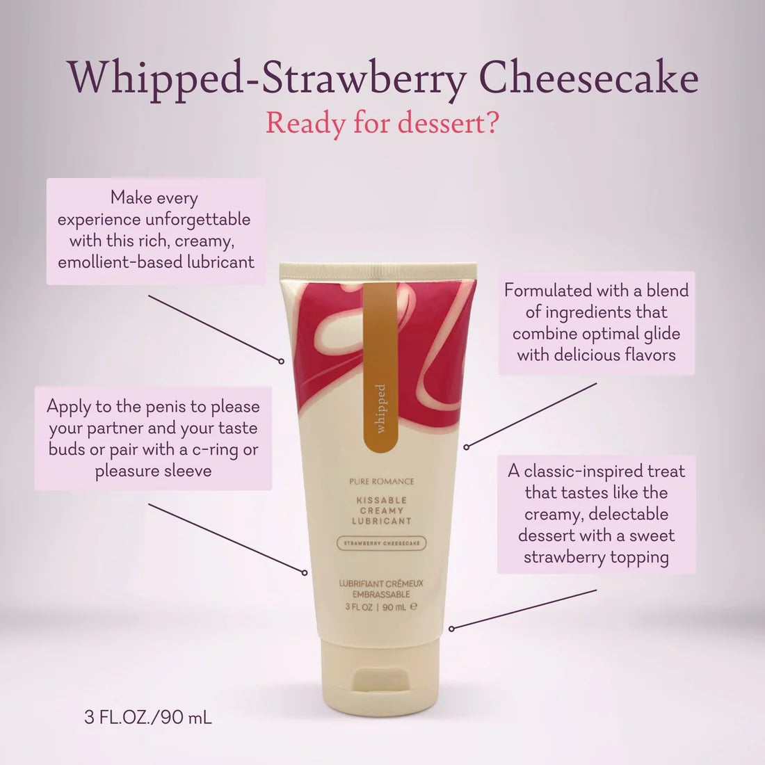 Whipped - Creamy Lubricant StrawberryCheesecake