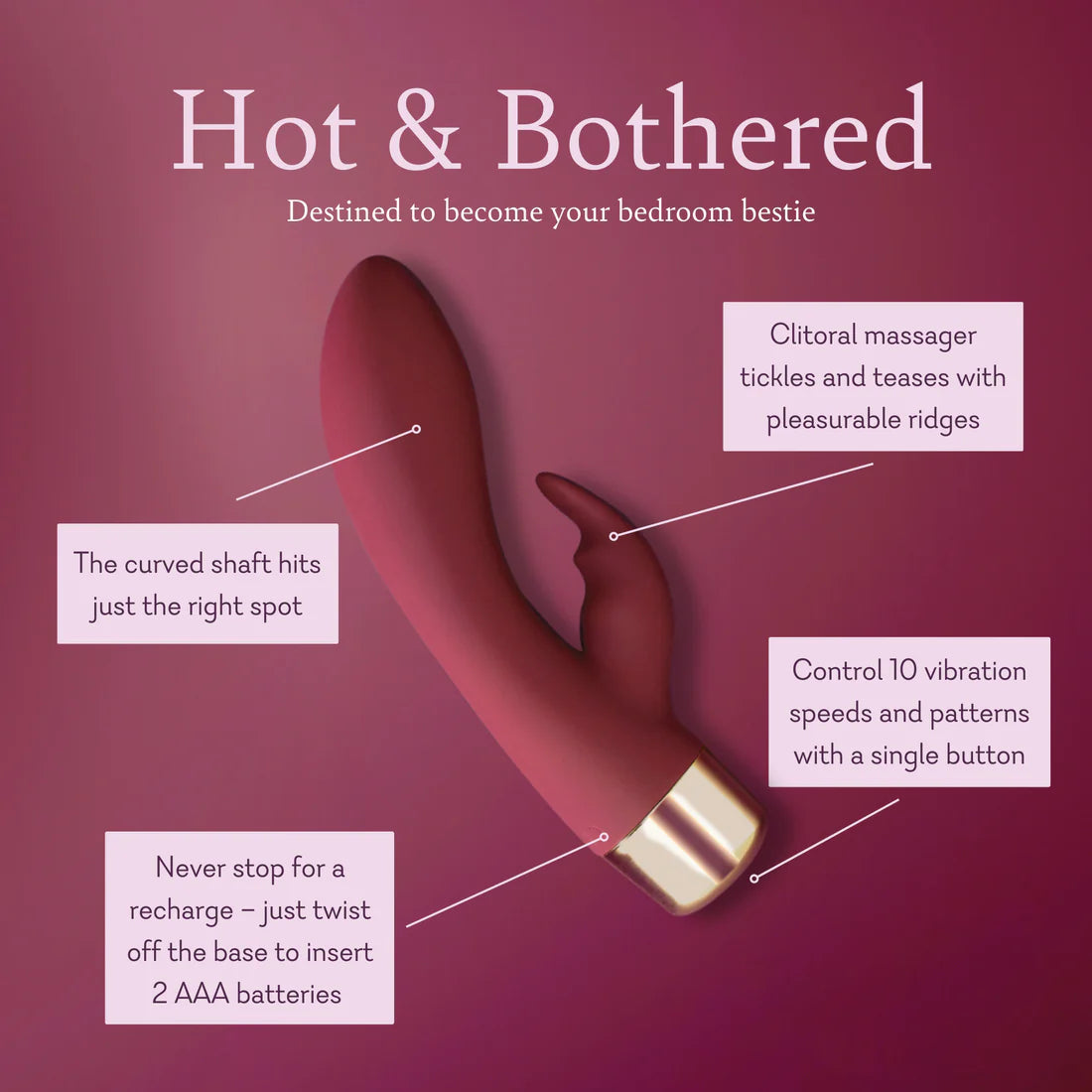 Hot & Bothered (Double Action Vibrator)