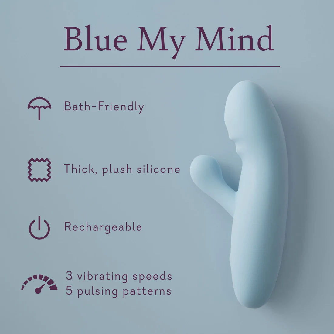 Blue My Mind (Ultra Soft Dual - Action Vibrator)