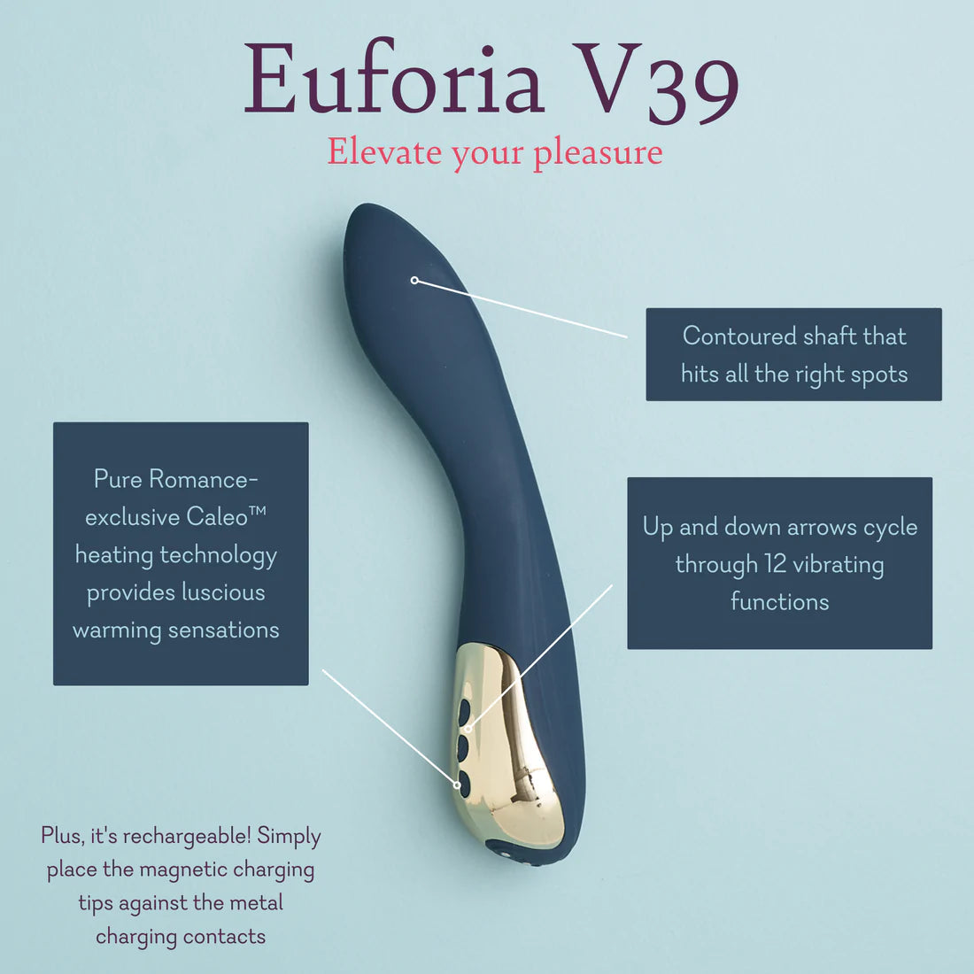 Euphoria V39 (V and G - Spot Heated Vibrator)